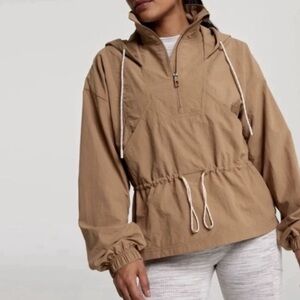 Tan Women's Hooded Jacket